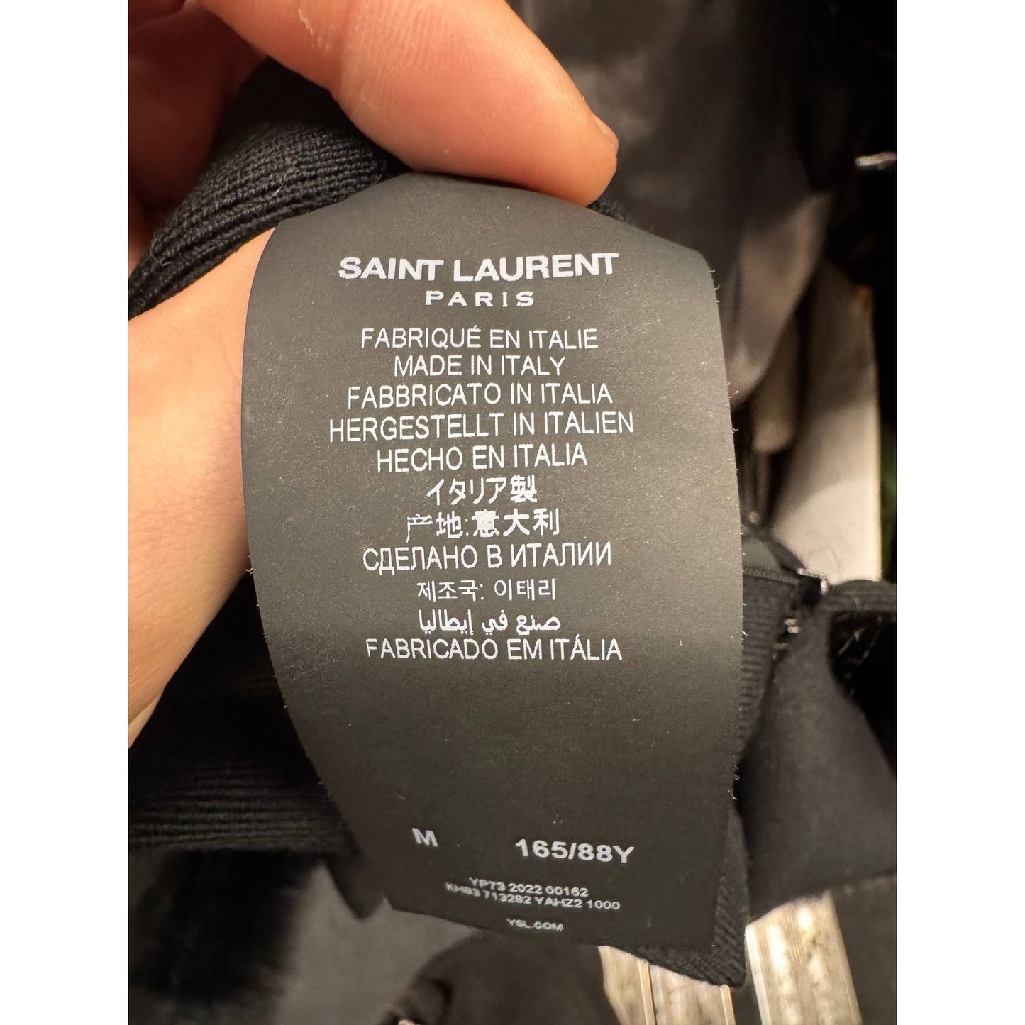 Saint Laurent Black Wool faux Fur-Trim Sleeveless Dress - Size M Pre-owned