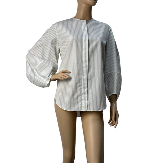 Christian Dior Striped Voluminous Sleeves Shirt Sz.36 Pre-owned