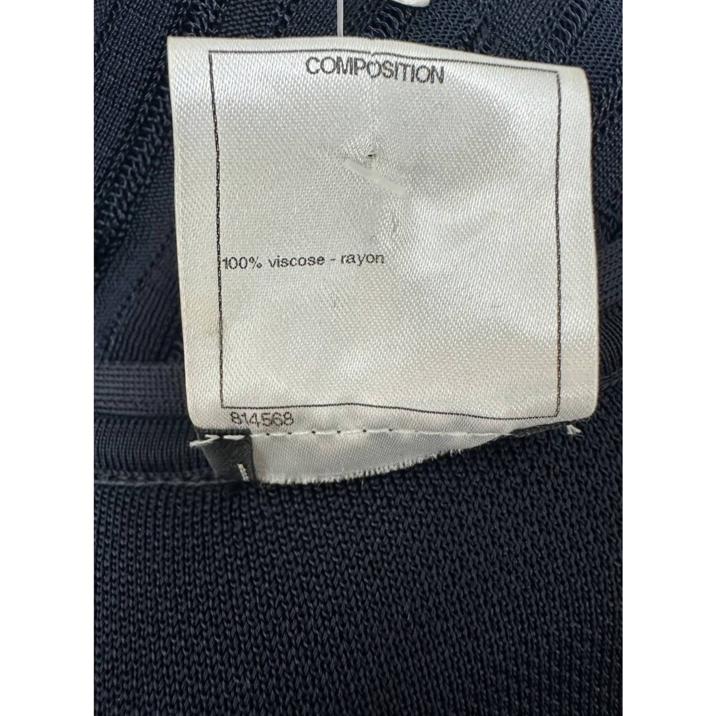 Chanel Black Sleeveless Waist Tie Dress  Sz. 38 Pre-owned