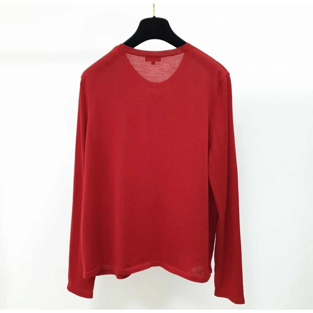Chanel Red Cashmere Jumper Sz.48 pre-owned