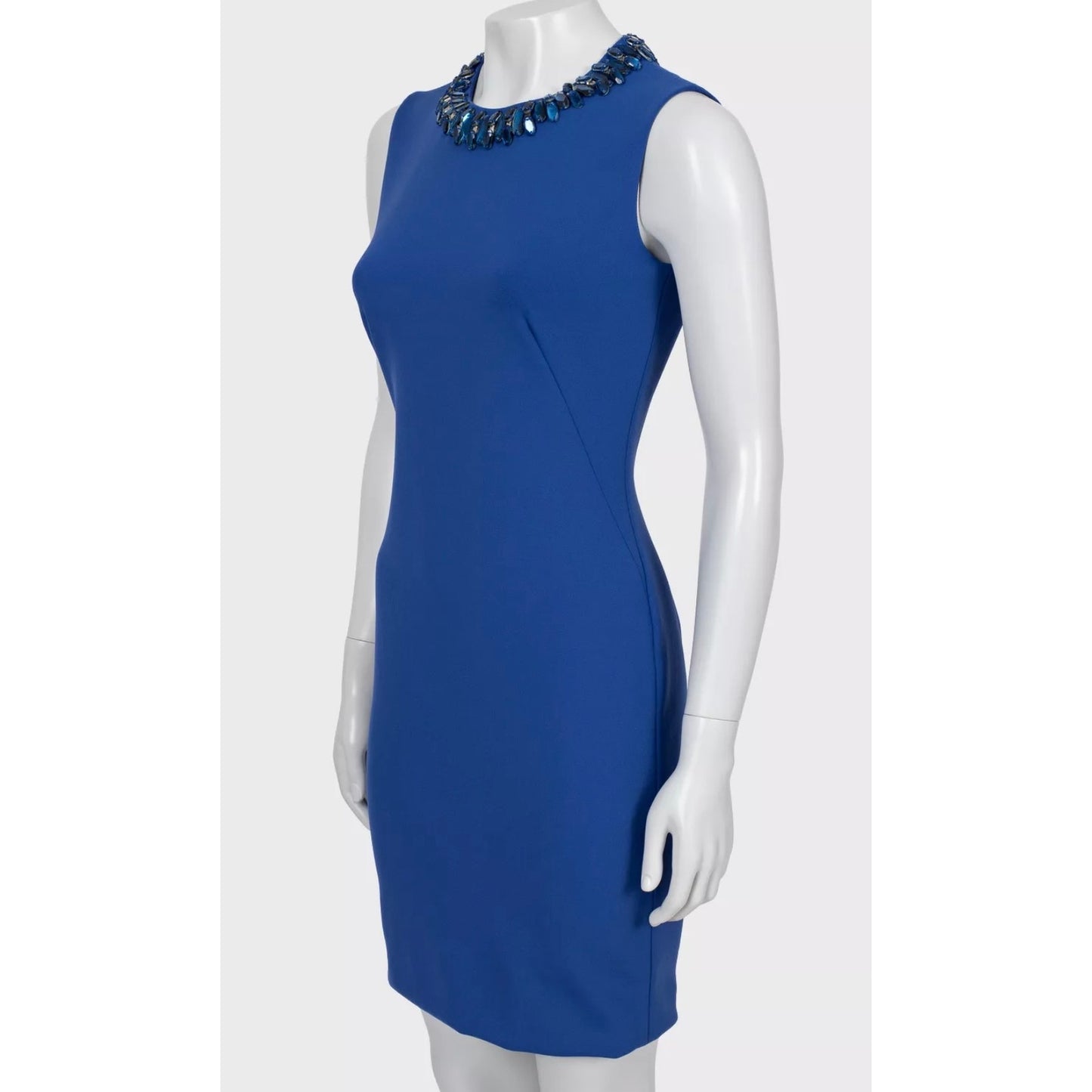 Alexander McQueen Blue Fitted Dress - IT40 Pre-owned