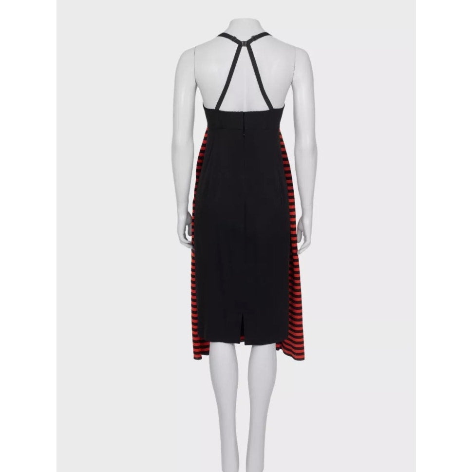 Jean Paul Gaultier Silk Striped Dress Sz.38/M Pre-owned