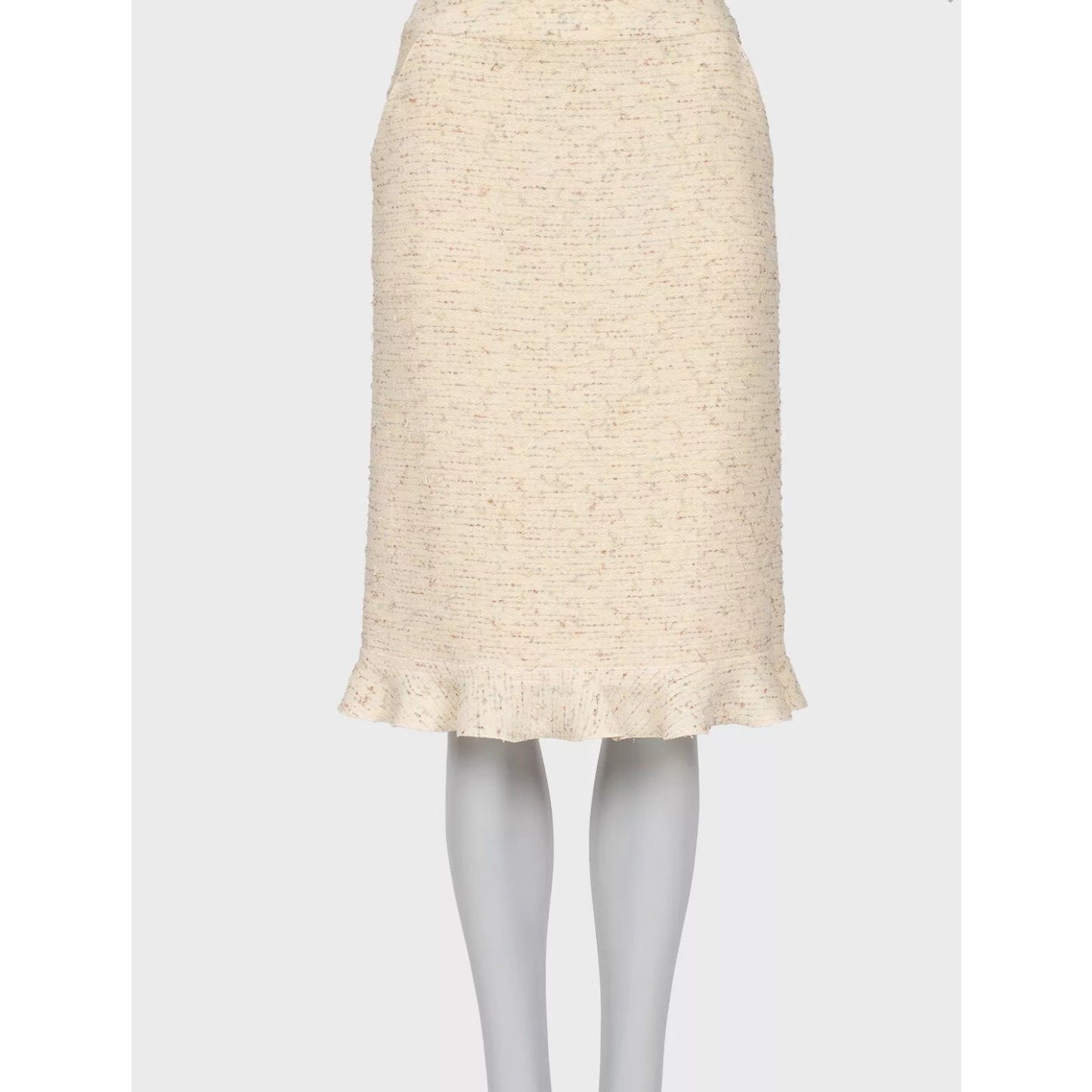 Chanel 1999/2000 Mary Quant Ivory Tweed Suit - Size 36