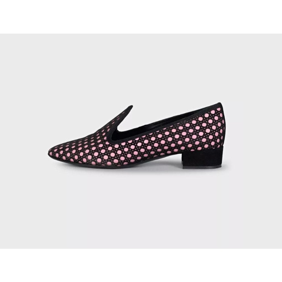 Christian Dior Black Suede Perforated Ballet Flats Sz.37 Pre-owned