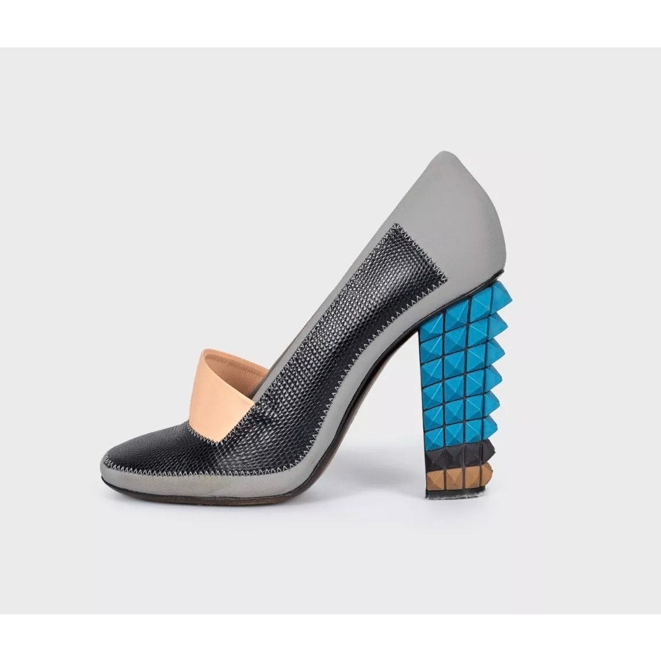 Fendi Multicolor Heeled Shoes with Removable Detail - Sz.38 pre-owned