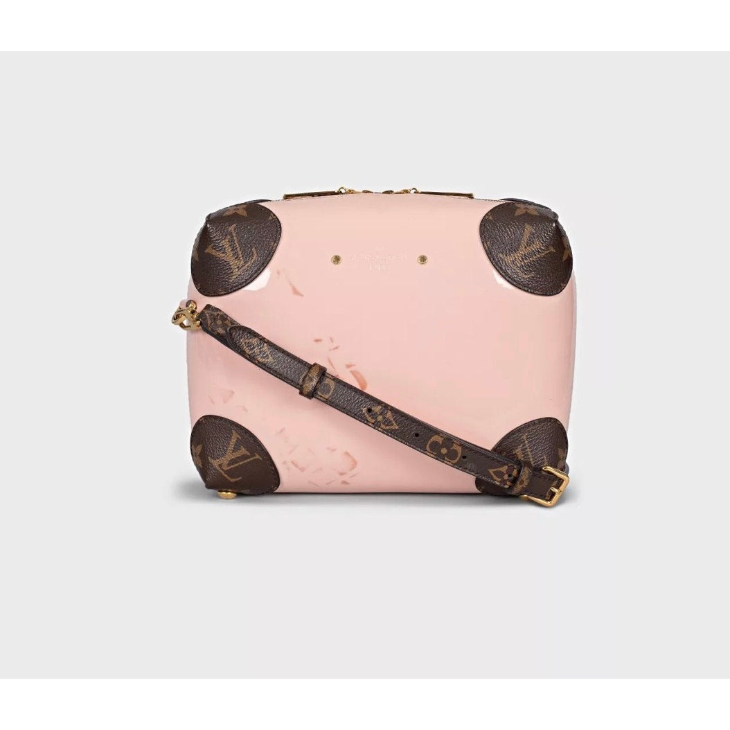 Louis Vuitton Miroir Venice Pink Leather Canvas Bag Pre-owned