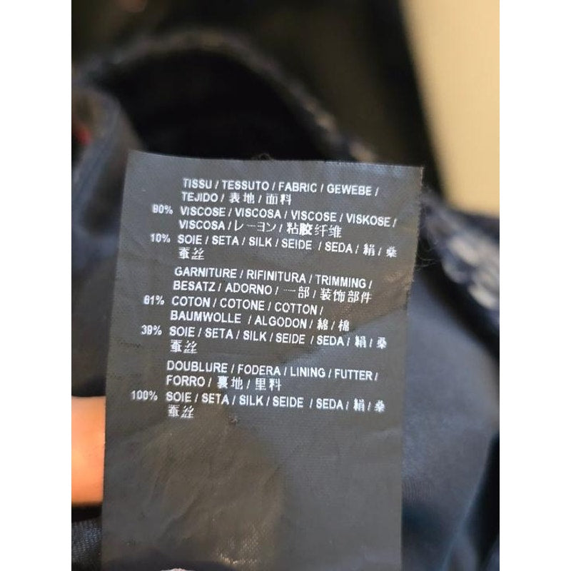 Saint Laurent Black Croc Mini Skirt - Size38 Pre=owned