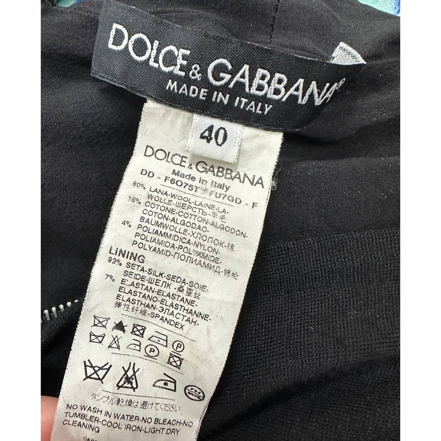 Dolce & Gabbana Black Fitted Lace Dress Sz.40 Pre-owned