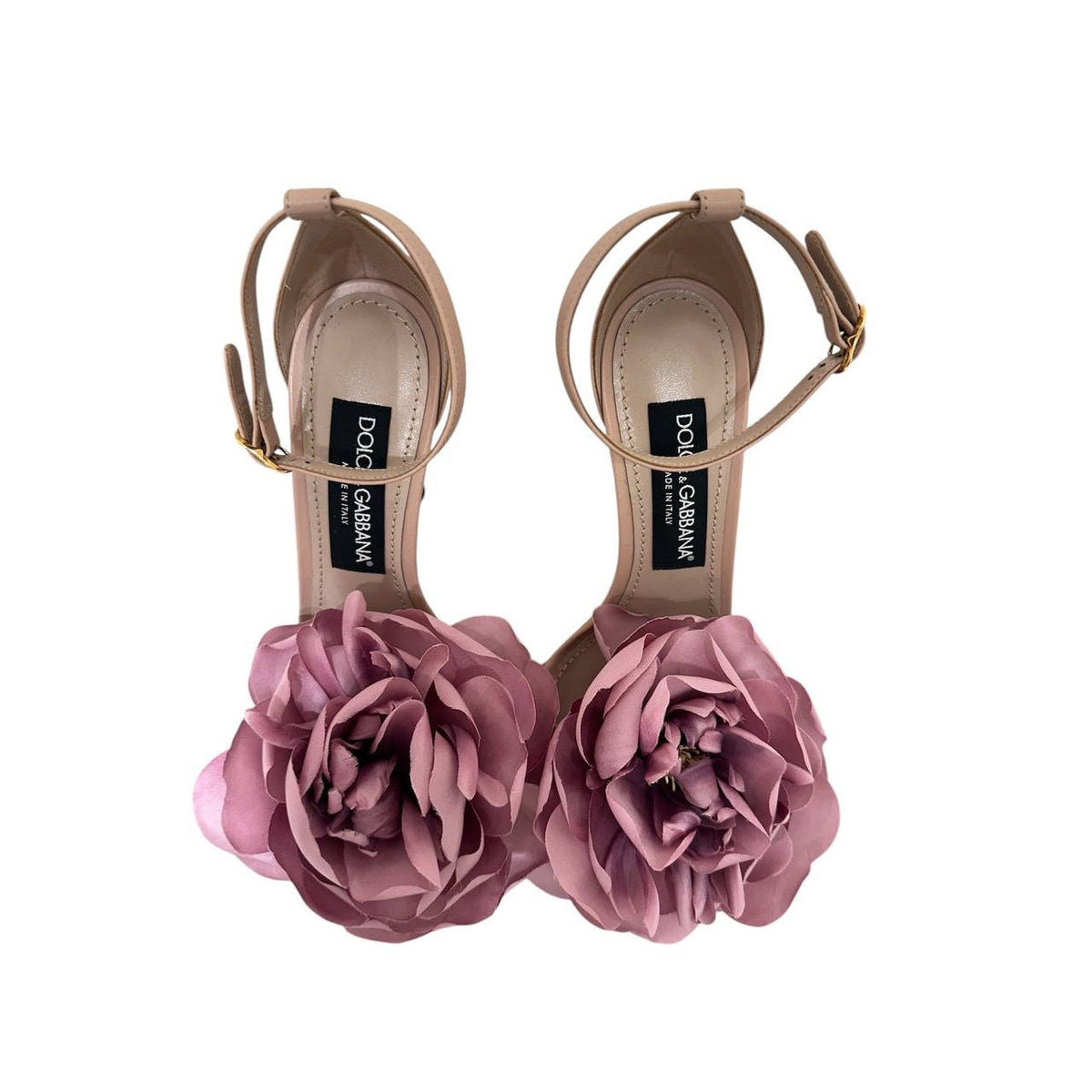 NWB Dolce & GabbanaDesirée Floral Stiletto Sandals Pink SZ.37 pre-owned