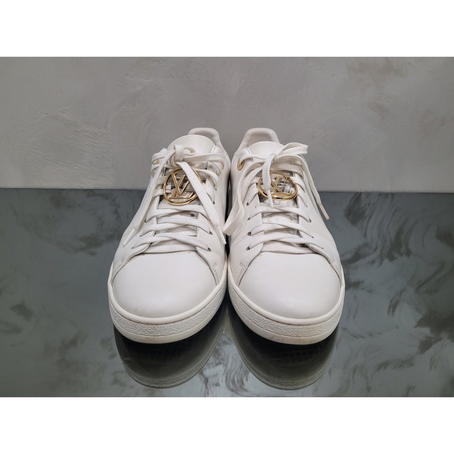 Louis Vuitton Frontrow Leather Sneakers - Size 38.5 (40) Pre-owned