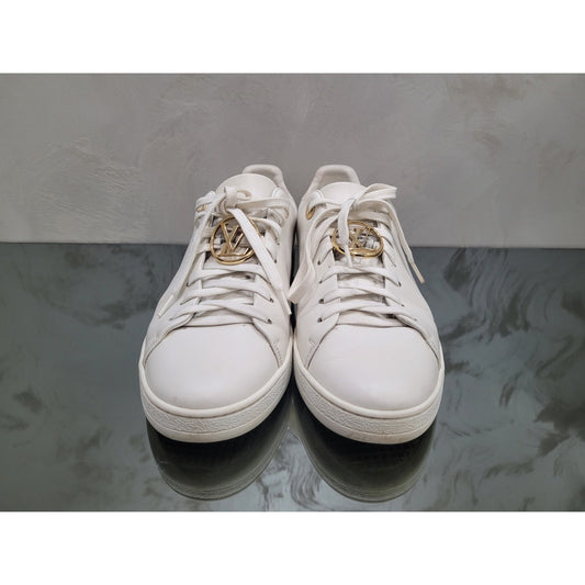 Louis Vuitton Frontrow Leather Sneakers - Size 38.5 (40) Pre-owned
