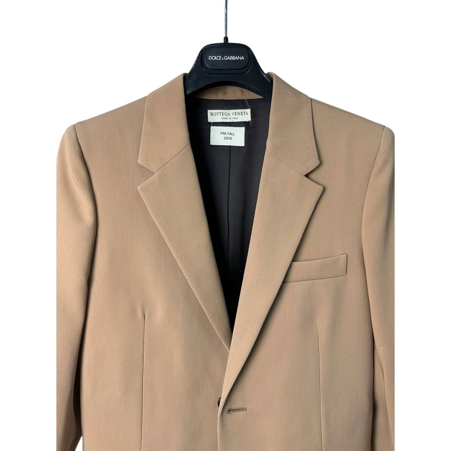 Bottega Veneta 2019 Beige Longline Blazer Sz.40 Pre-owned