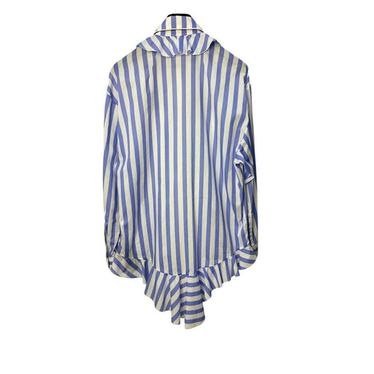 Francesco Scognamiglio Striped Crystal Embellishment Shirt Sz.38