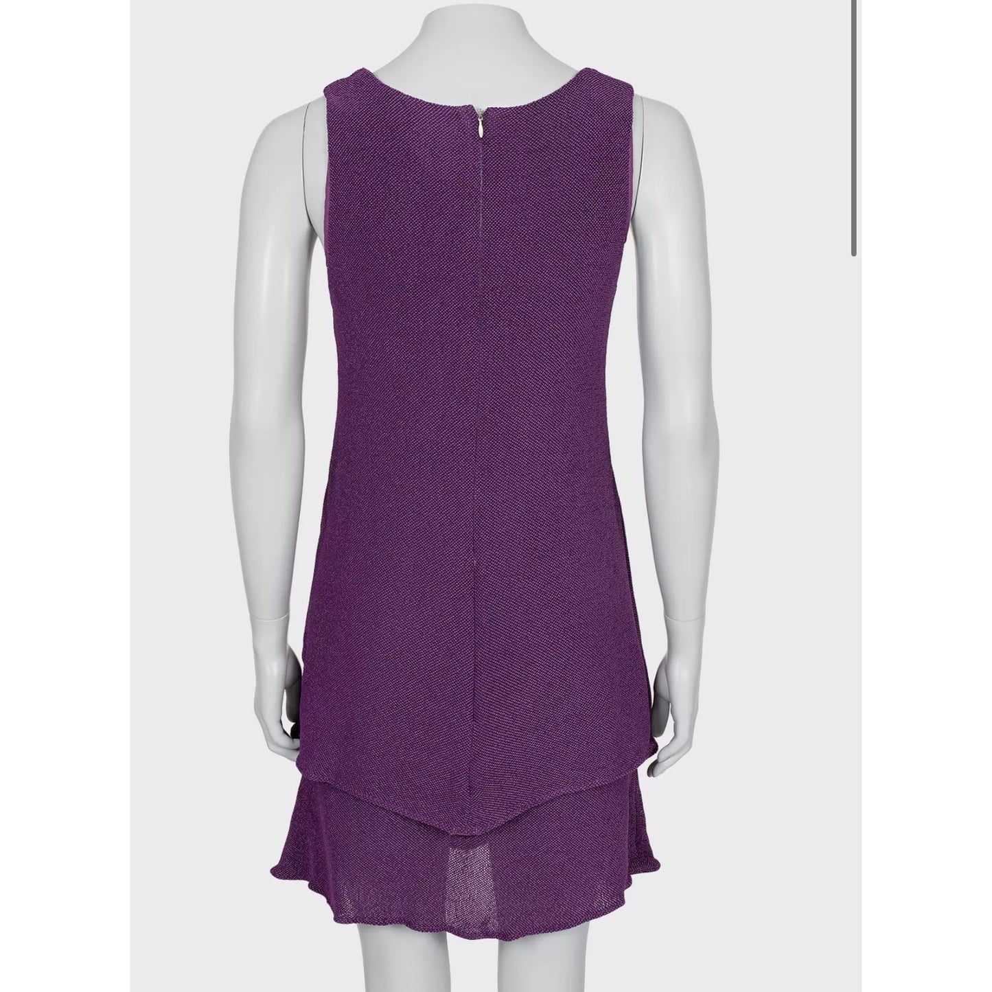 Vintage Chanel Purple A-Line Dress - Size M Pre-owned