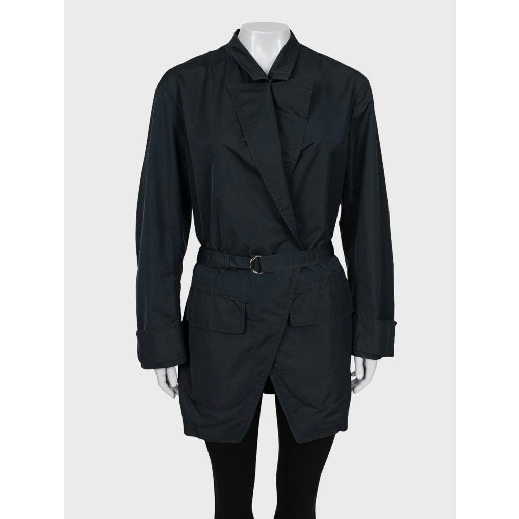 Vintage Saint Laurent Blue Trench Coat Sz.42 Pre-owned