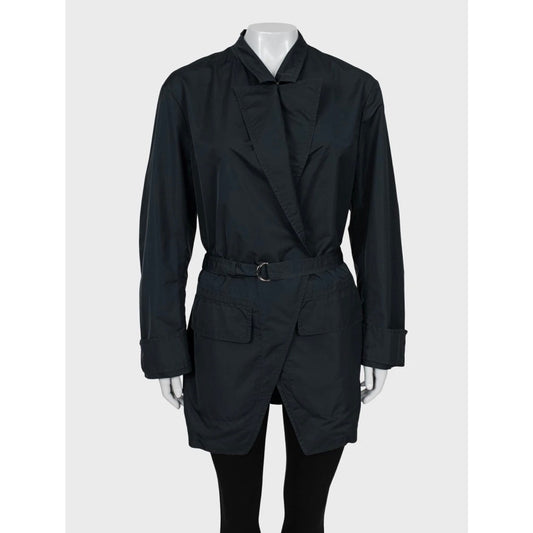 Vintage Saint Laurent Blue Trench Coat Sz.42 Pre-owned