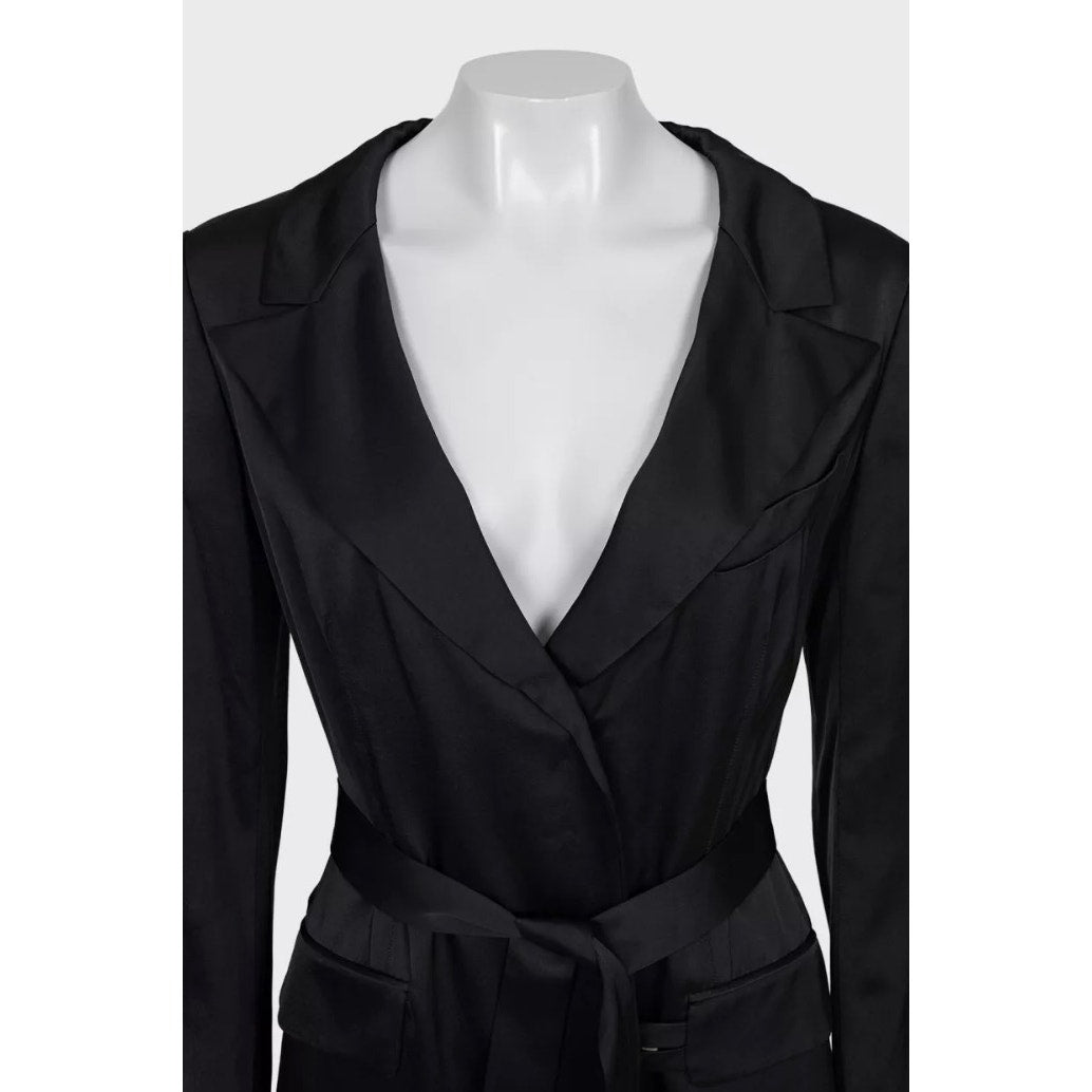 Elegant Lanvin Black Viscose Maxi Dress - EU 38 / M Pre-owned