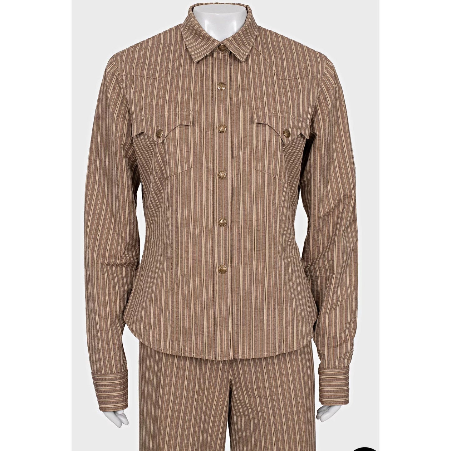 Christian Dior Striped Cotton Suit  Sz. FR44 / XXL Pre-owned