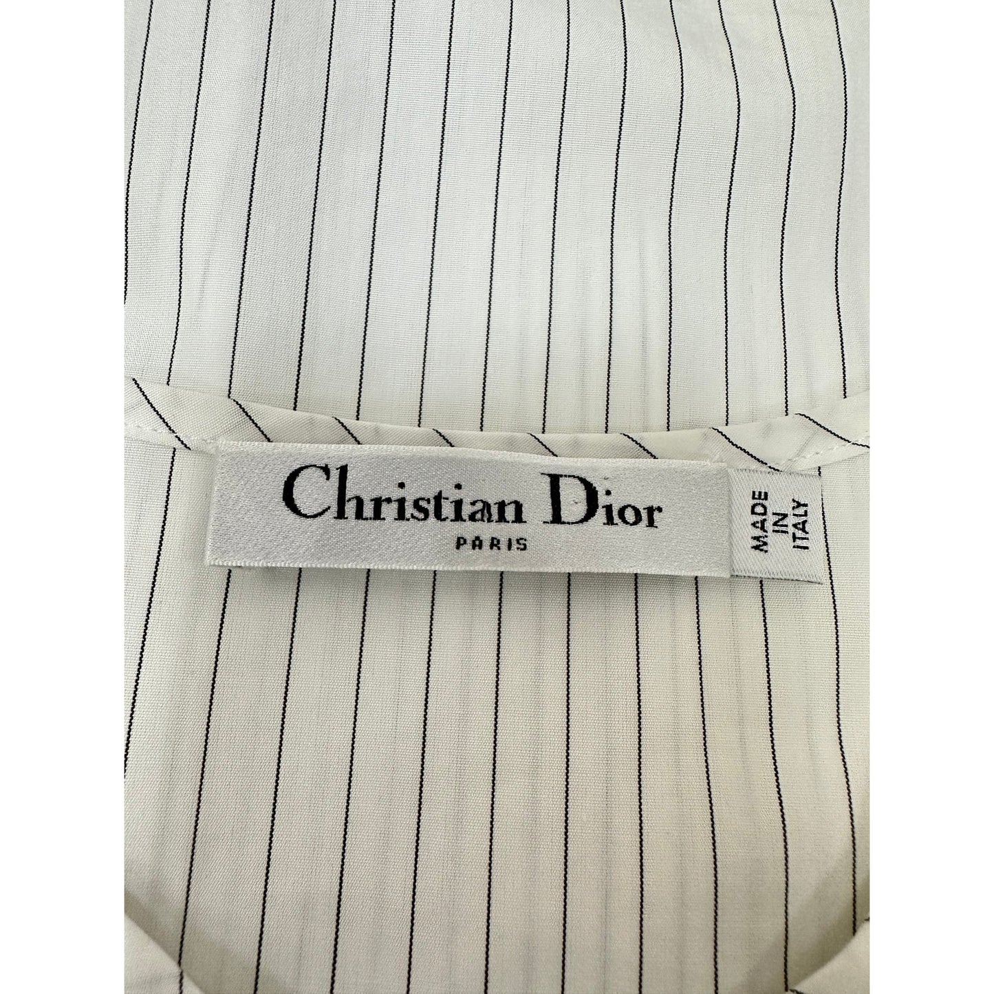 Christian Dior Striped Voluminous Sleeves Shirt Sz.36 Pre-owned