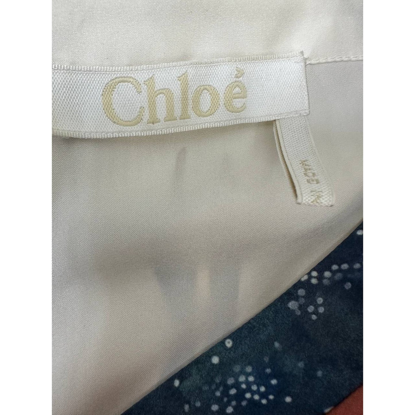 Chloe Silk Printed Dress Sz.36 Pre-owned