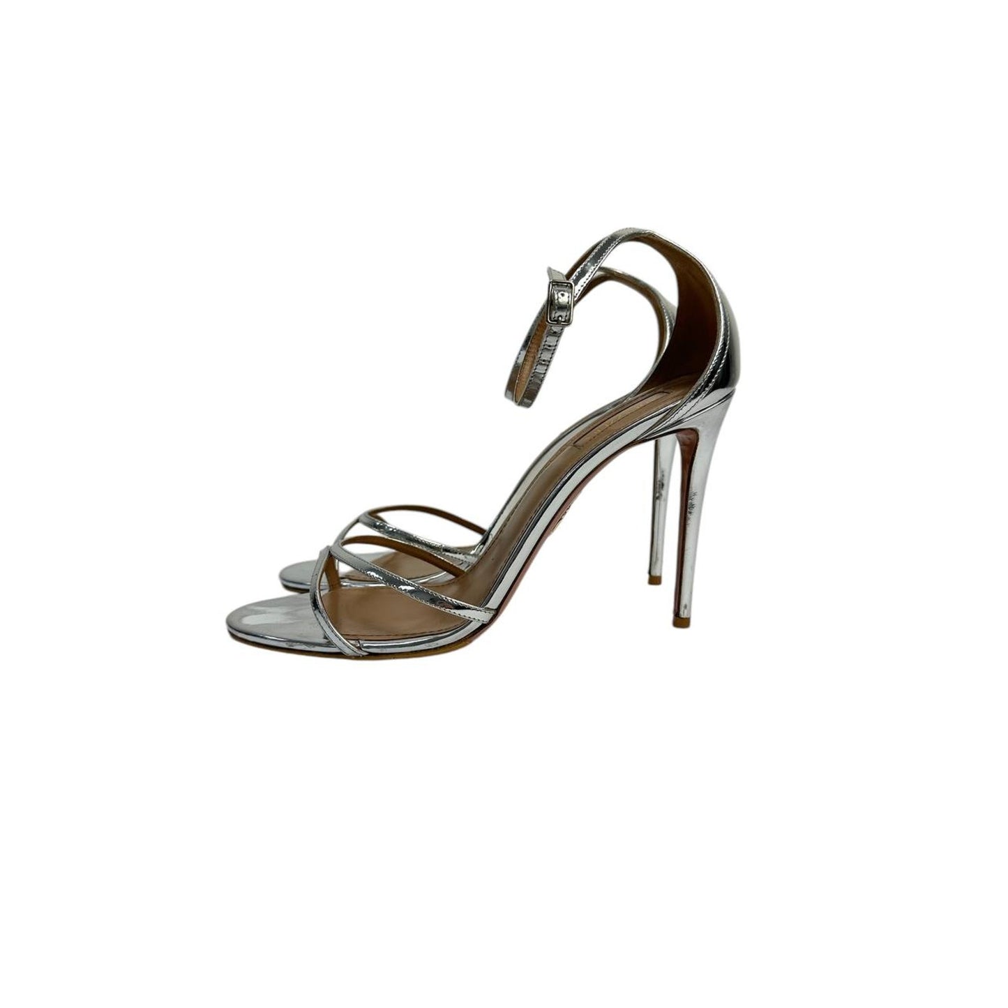 Aquazzura Silver High-Heel Sandals Sz.40.5 Pre-owned