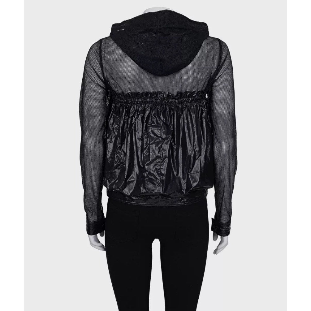 Chanel 12SS Mesh Nylon Hooded Jacket - Size FR36 Pre-owned