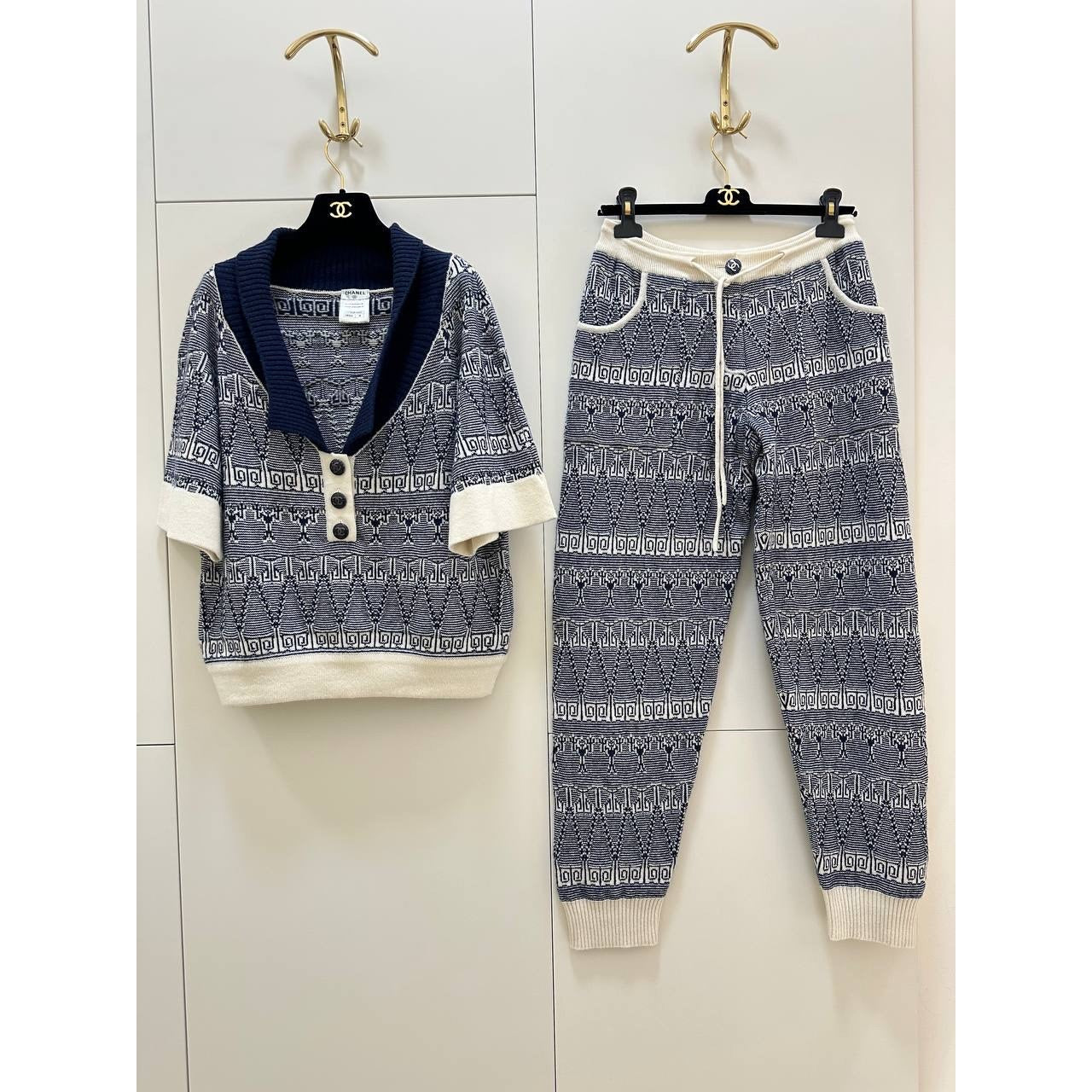 Chanel Cashmere Knit Set Sz.38 Pre-owned