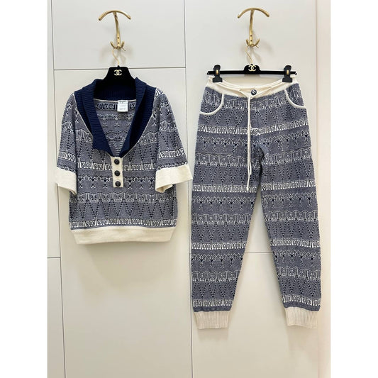 Chanel Cashmere Knit Set Sz.38 Pre-owned
