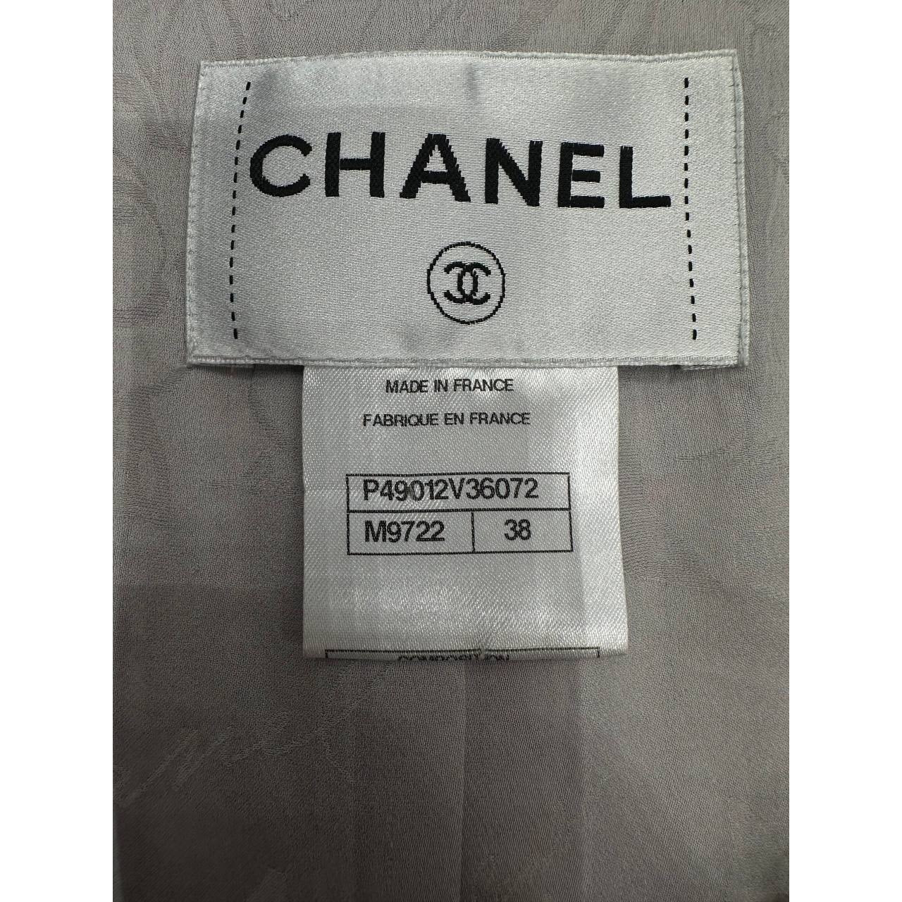 Chanel 14C Pink Tweed Jacket Sz 38 Pre-owned