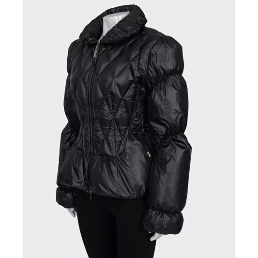 Roberto Cavalli Black Quilted Lace-Up Jacket - IT 44/L Pre-owned