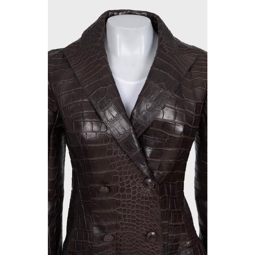 Valentino Leather &  Coat - IT 38 Pre-owned