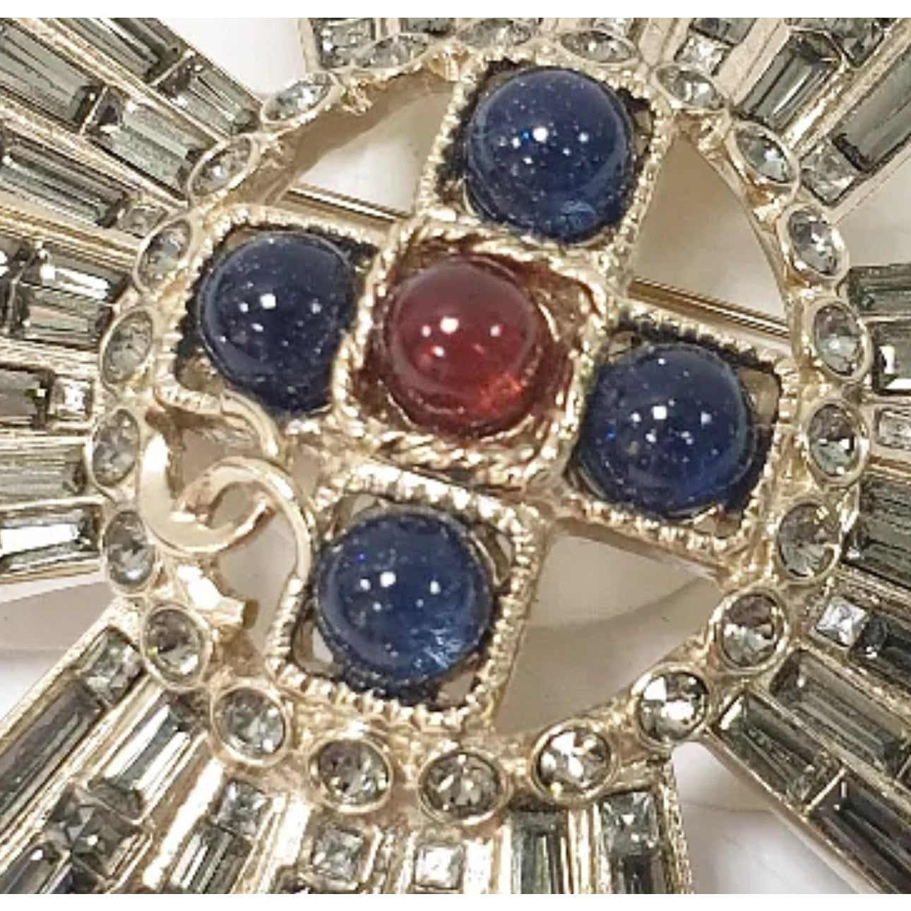 Chanel G20C Brooch Army Pin Cross Pre-owned