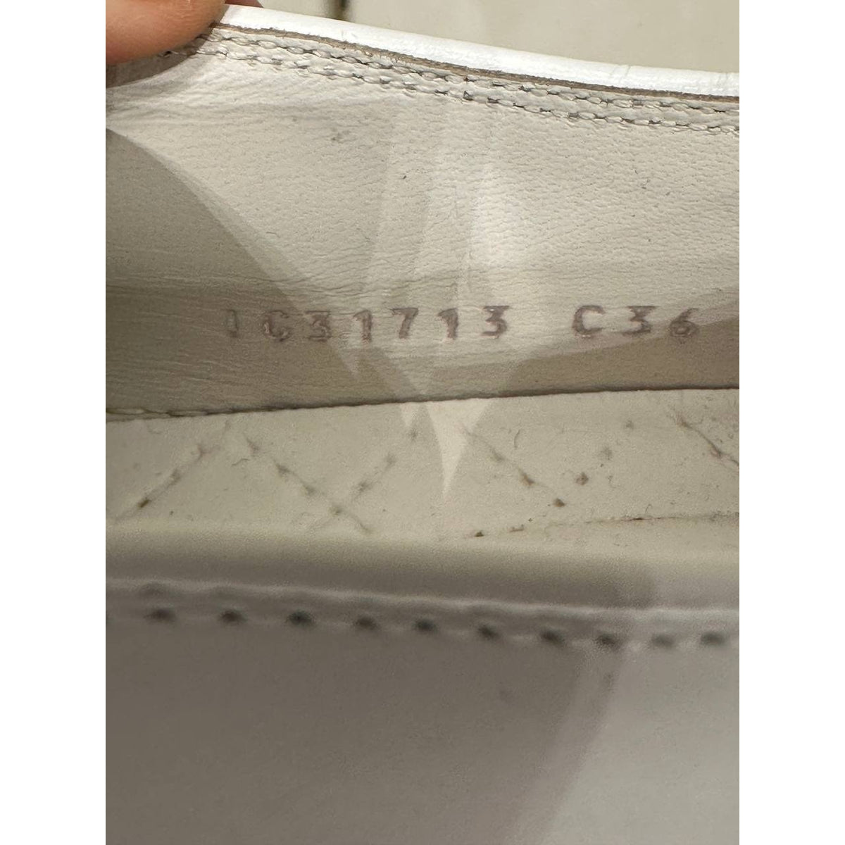 Chanel leather Slip-on flats Sz.36 Pre-owned