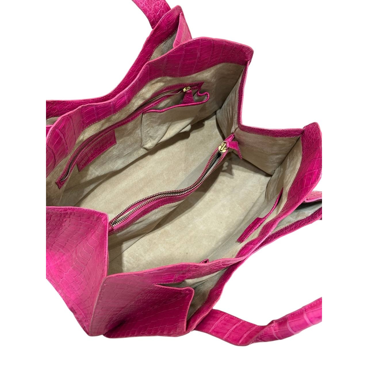 Nancy Gonzalez Pink Lambskin  Tote Pre-owned