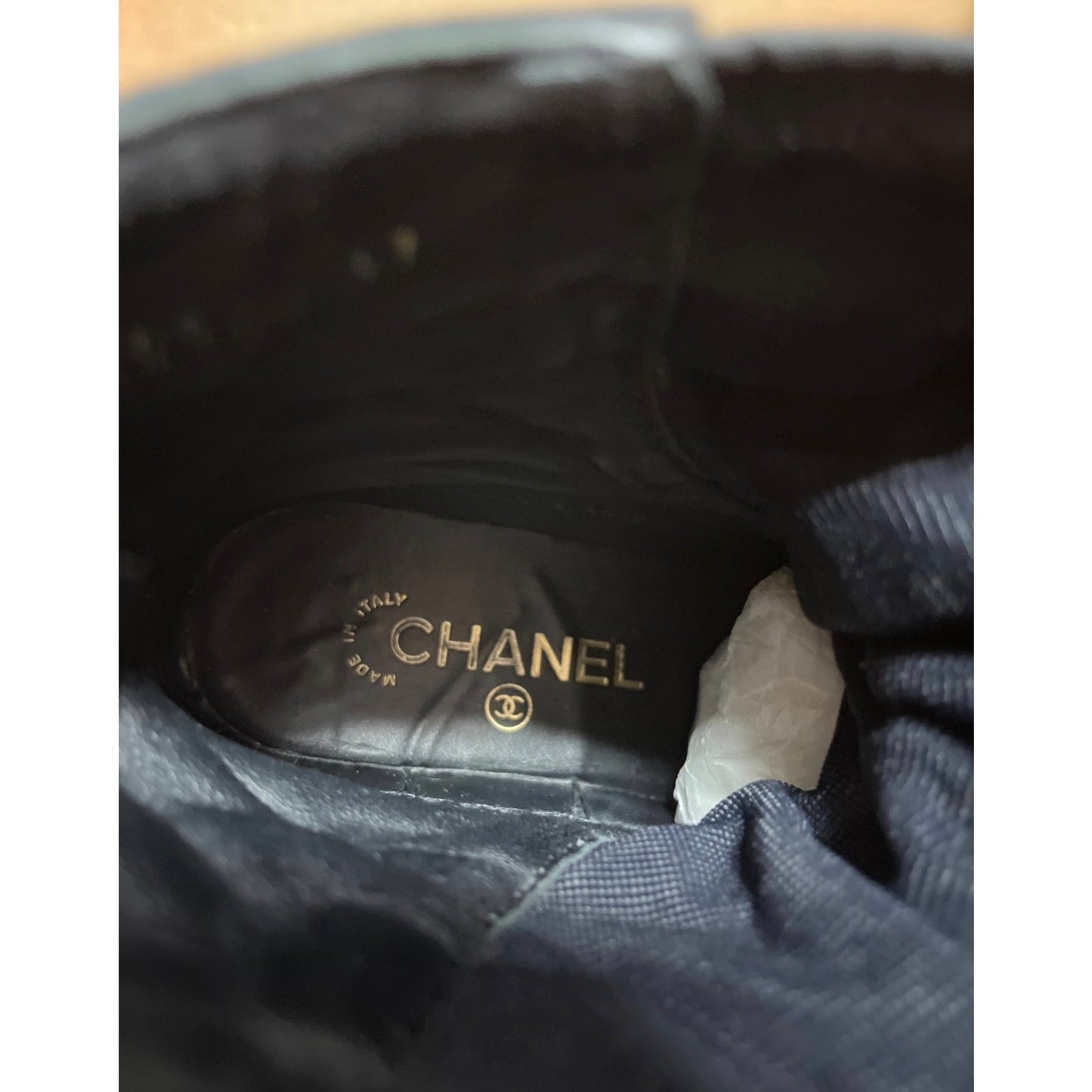 Chanel Black Lace-Up Boots - Size 37 Pre-owned