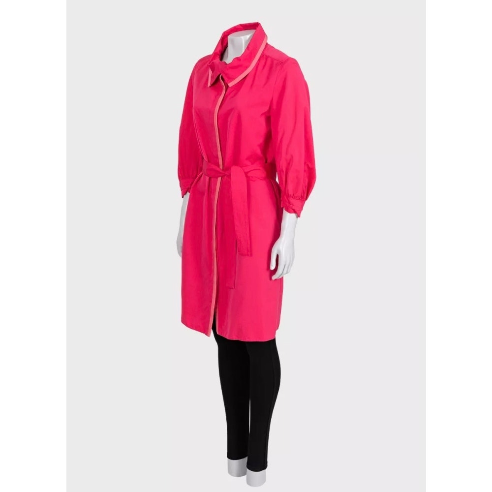 Yves Saint Laurent Pink Fitted Coat - US 6 / FR 38 Pre-owned