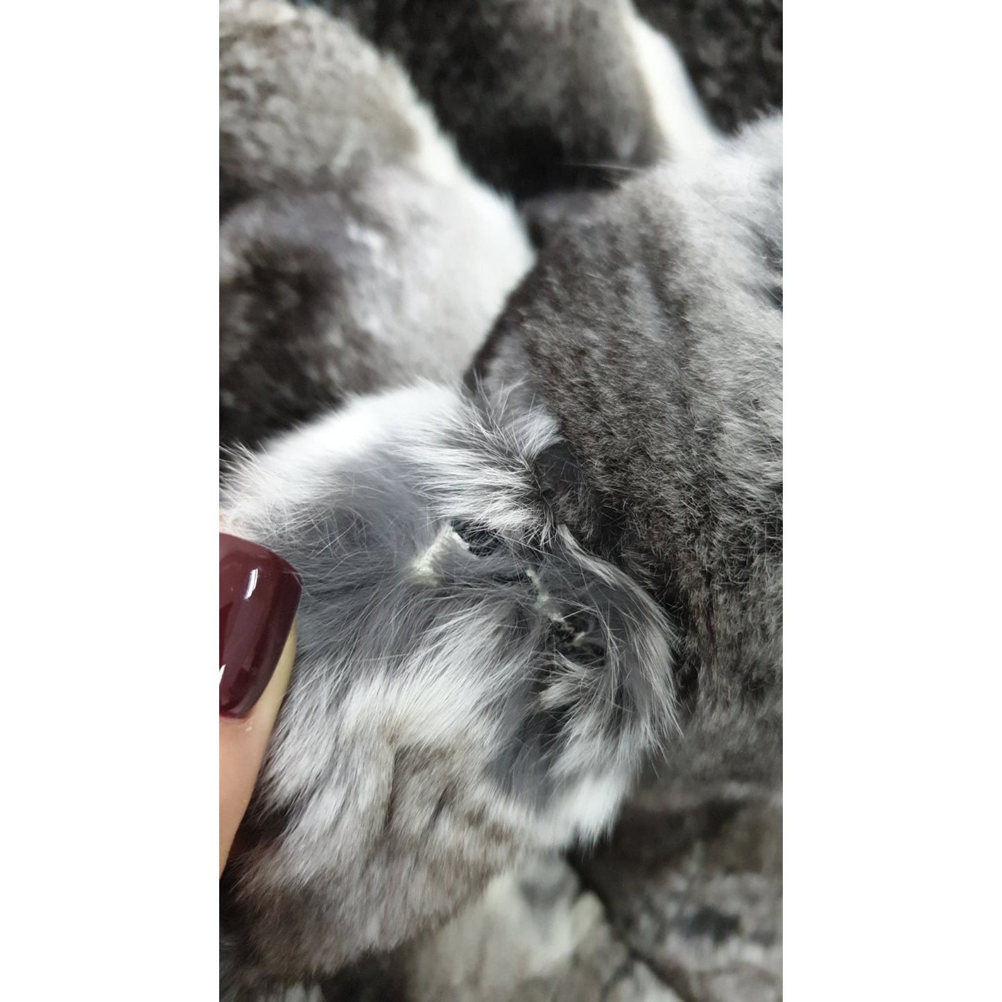 Natesse Chinchilla Fur Coat - Size L Pre-owned