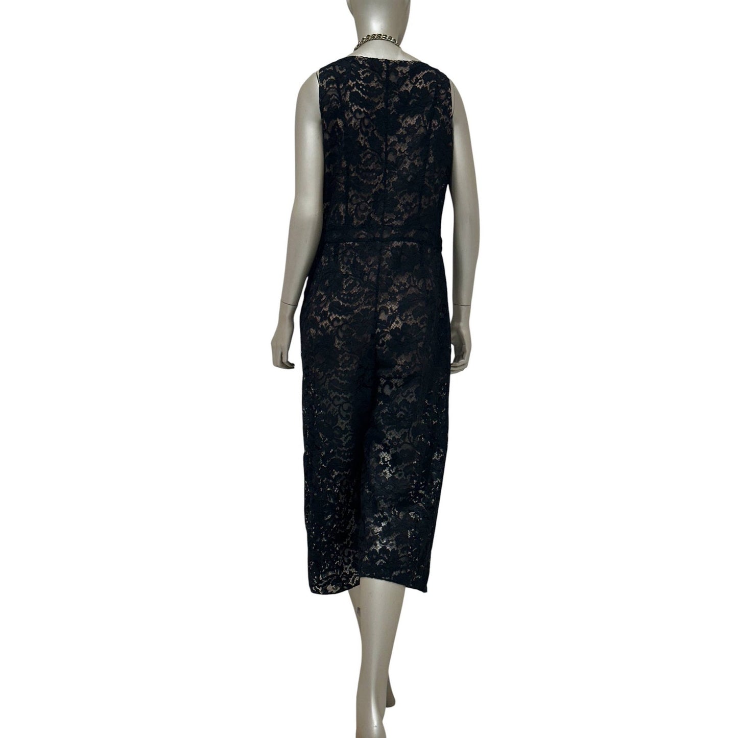 Chanel Black Lace Evening Jumpsuit - Size 44 Pre-owned