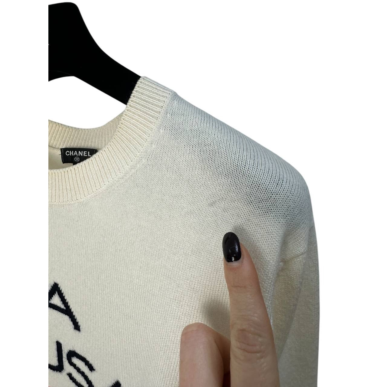 Chanel La Pausa Cashmere Sweater - Size 40 Pre-owned