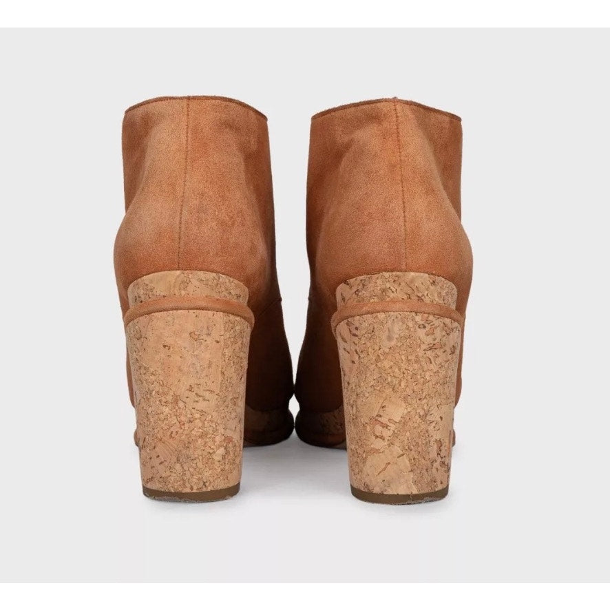 Chanel Brown Suede Lace-Up Ankle Boots - Size 39 Pre-owned