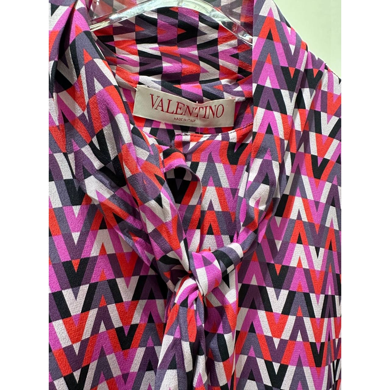 Valentino Silk Blouse Pants Set Suit - Women's Sz 40/42 Pre-owned