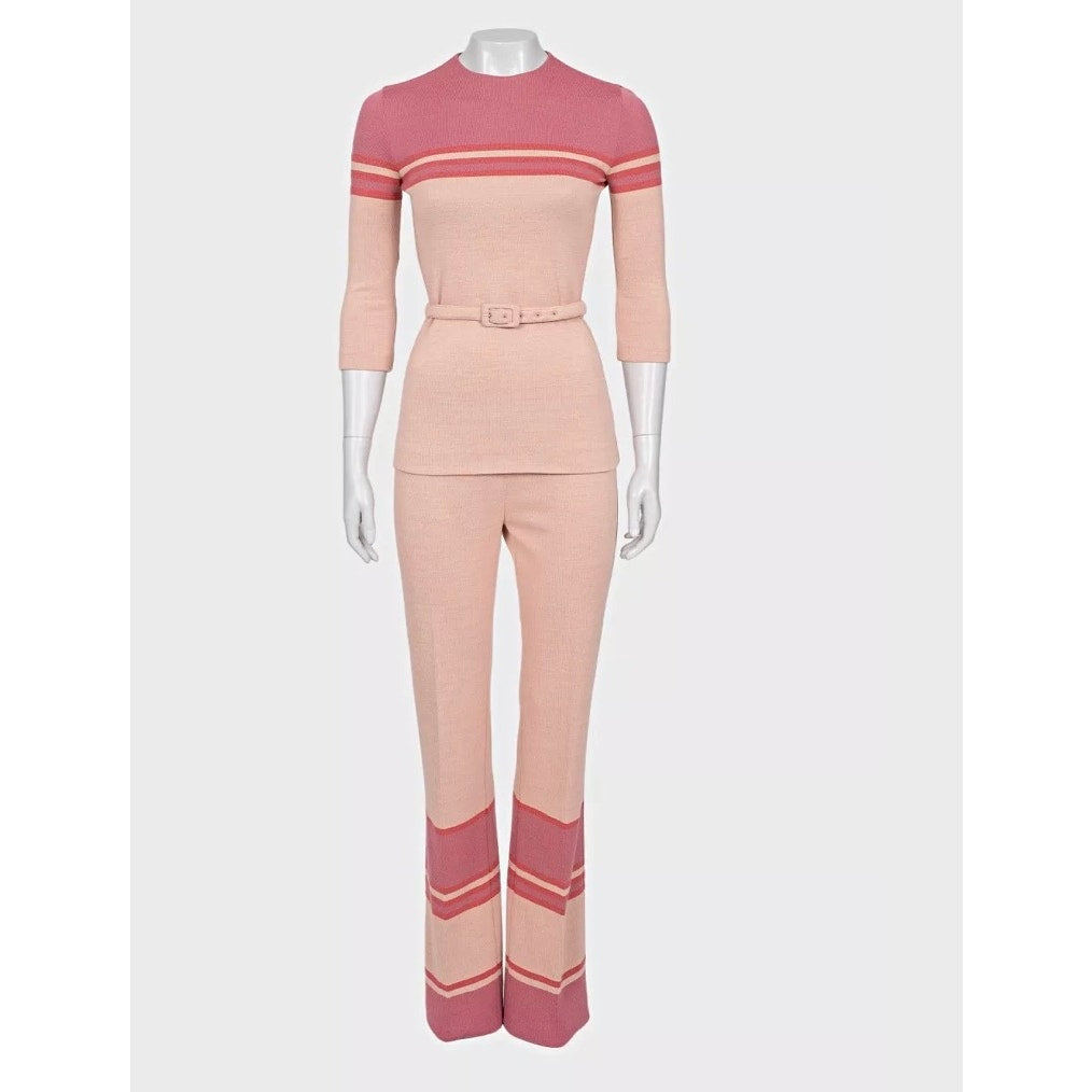 Miu Miu Pink Striped Suit Set  Sz.40/S Pre-owned