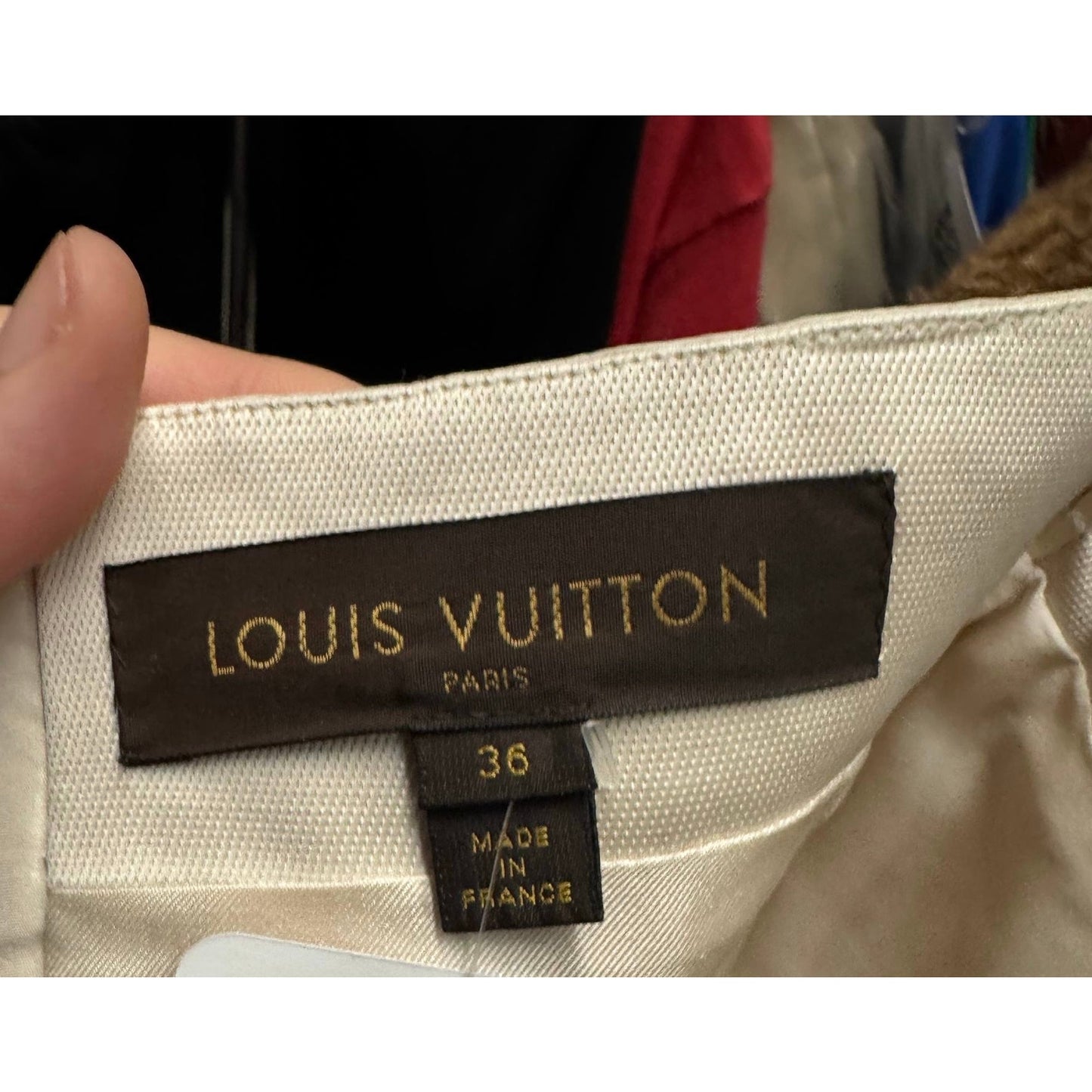 Louis Vuitton White Knit Skirt - Size FR36/S Pre-owned