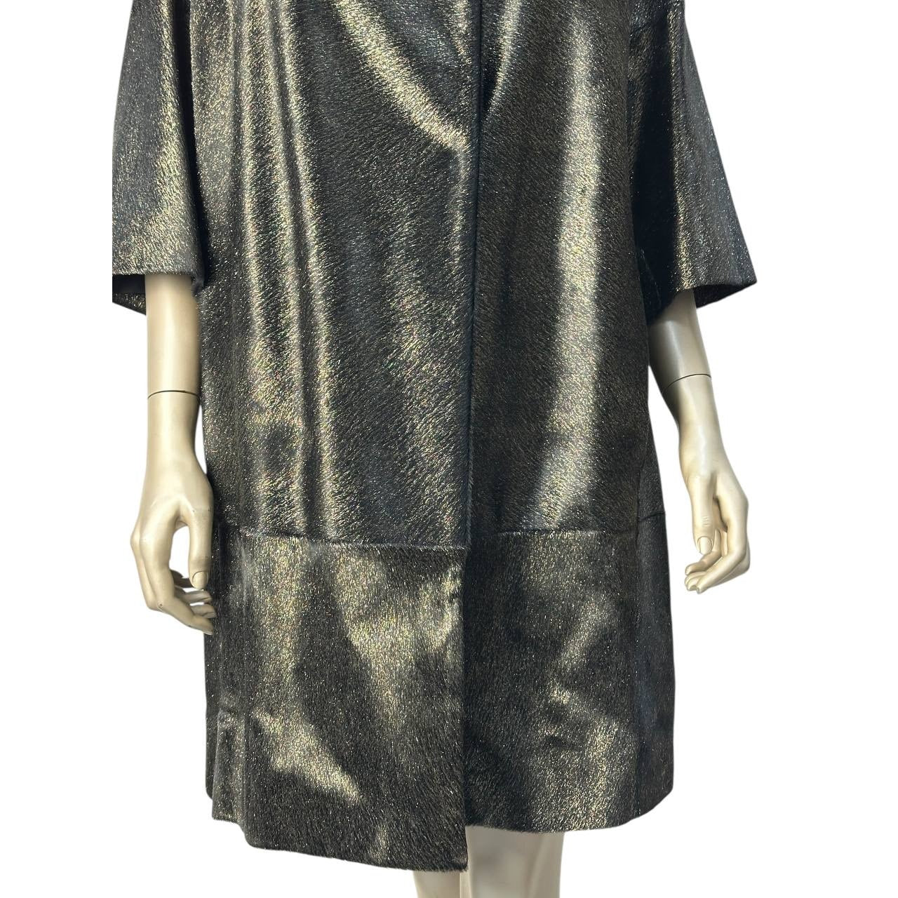 Elegant Moschino Fur & Leather Coat - IT Size 42 pre-owned