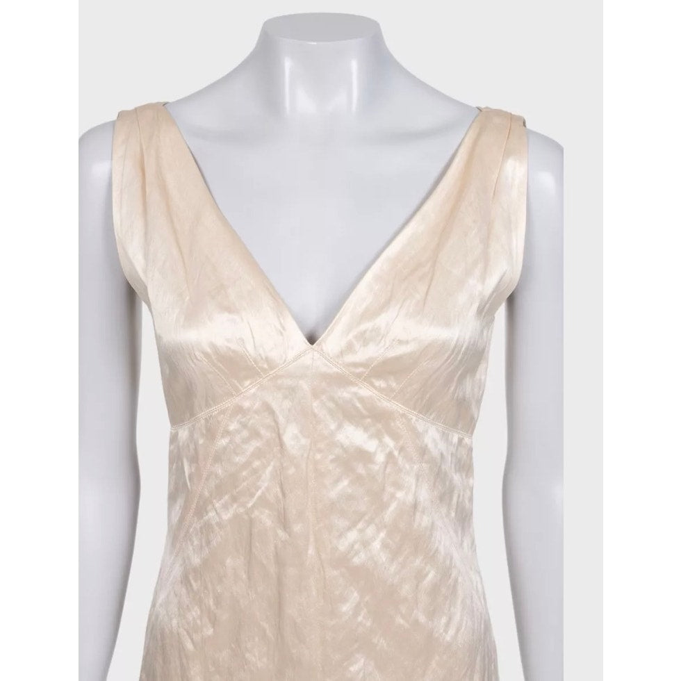 Louis Vuitton Beige Sleeveless Dress - Size 36/S Pre-owned