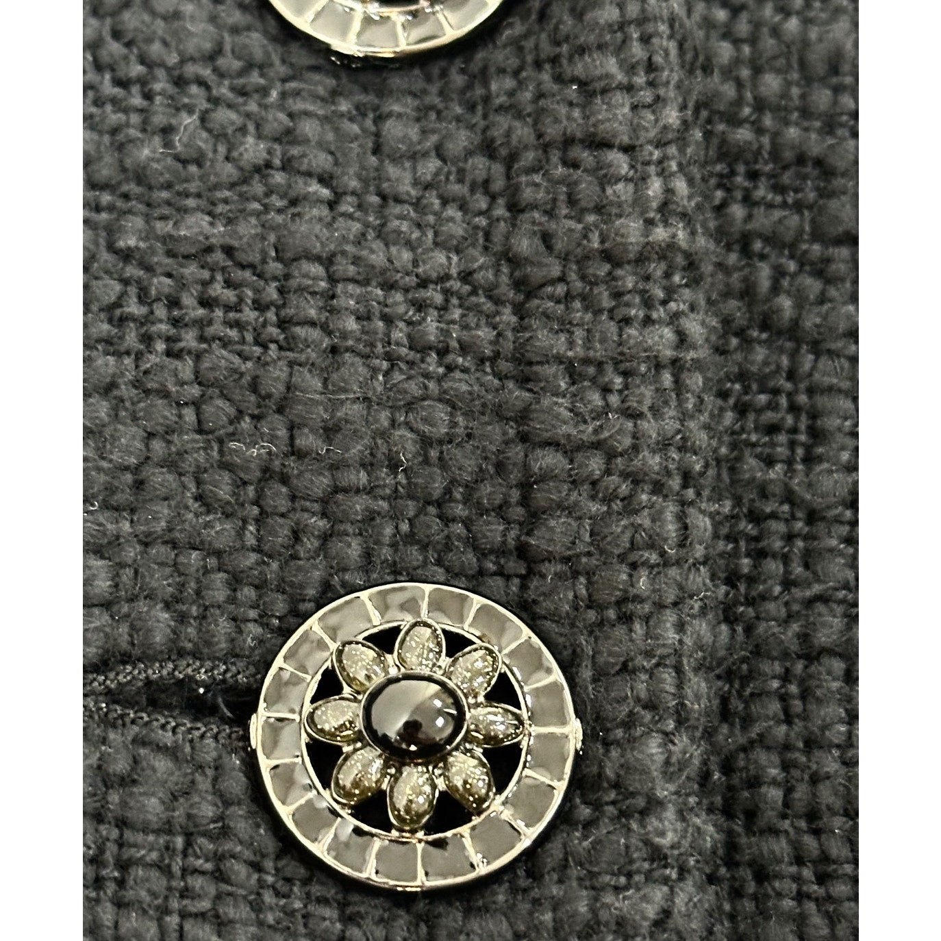 CHANEL Paris-Bombay Black Tweed Jacket - Size 38 Pre-owned