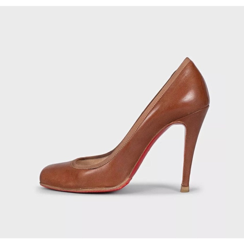 Christian Louboutin Brown Leather Pumps 35.5 pre-owned