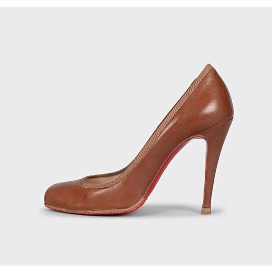 Christian Louboutin Brown Leather Pumps 35.5 pre-owned
