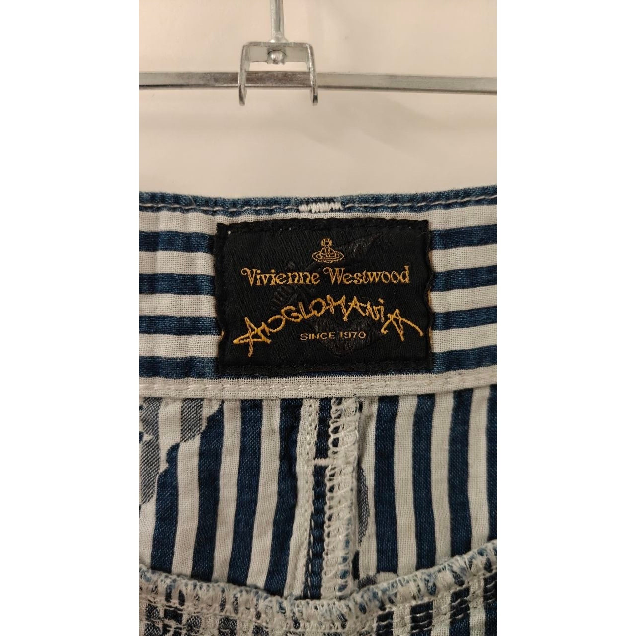 Vivienne Westwood Striped Cotton Skirt - Size S / W26 Pre-owned