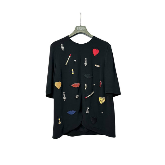 Stella McCantney Embroided Blouse Top Sz.42 Pre-owned